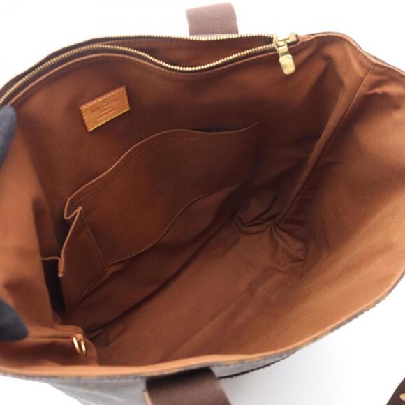 LOUIS VUITTON Brown Monogram Leather Tote Bag - Picture 4 of 10